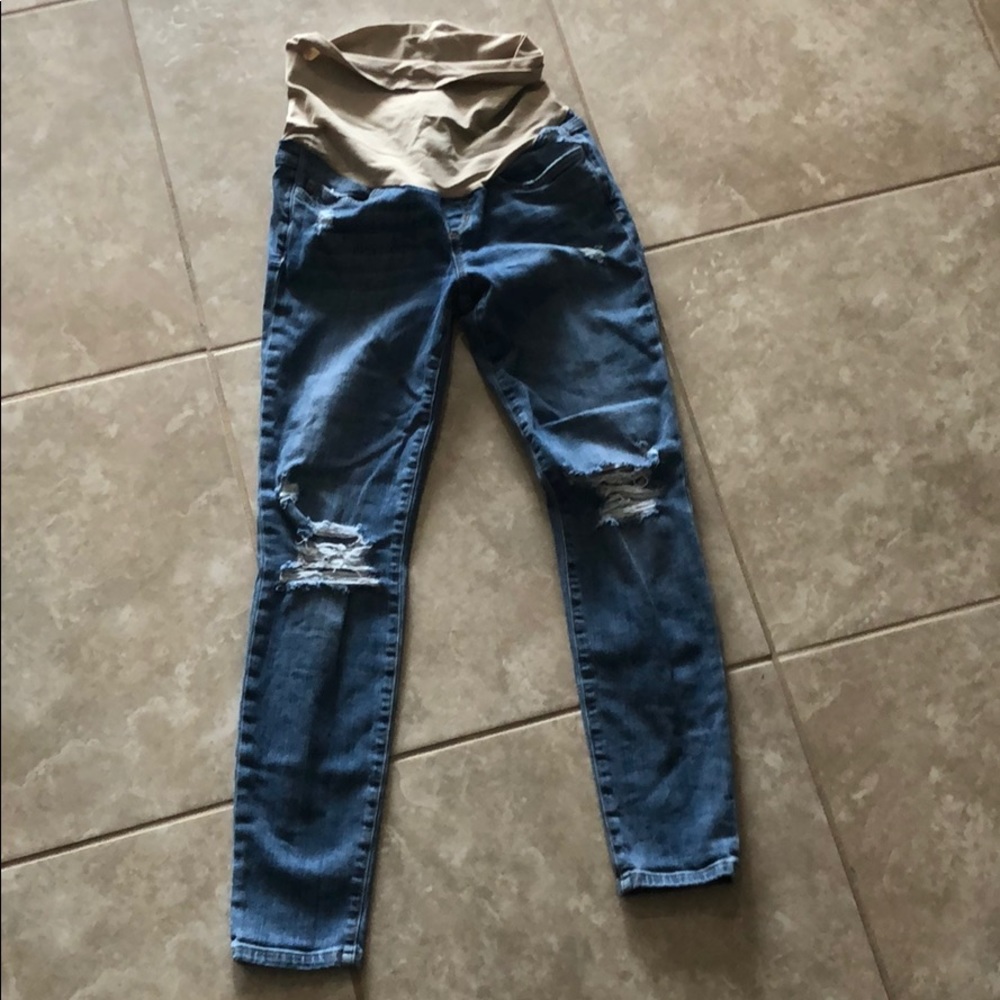 Joes Jeans maternity - deconstructed skinny jeans